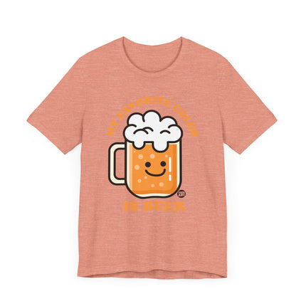 Funny "MY FAVE COLOR IS BEER" Tee Shirt