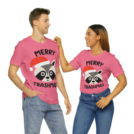 Merry Trashmas Racoon Xmas Unisex Tee