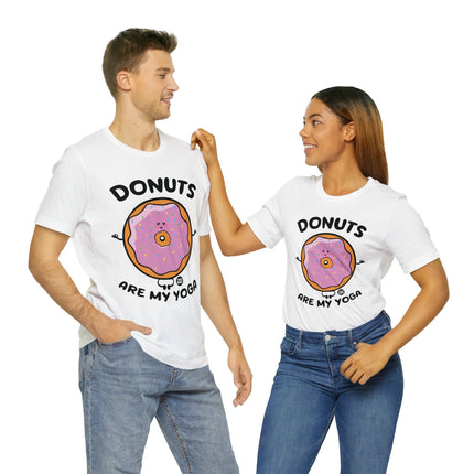 Donuts Are My Yoga Unisex Short Sleeve Tee