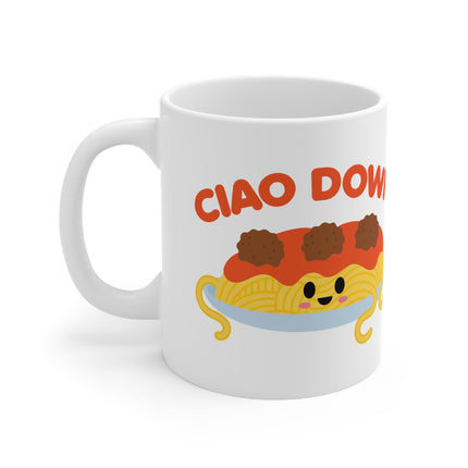 Ciao Down Ceramic Mug