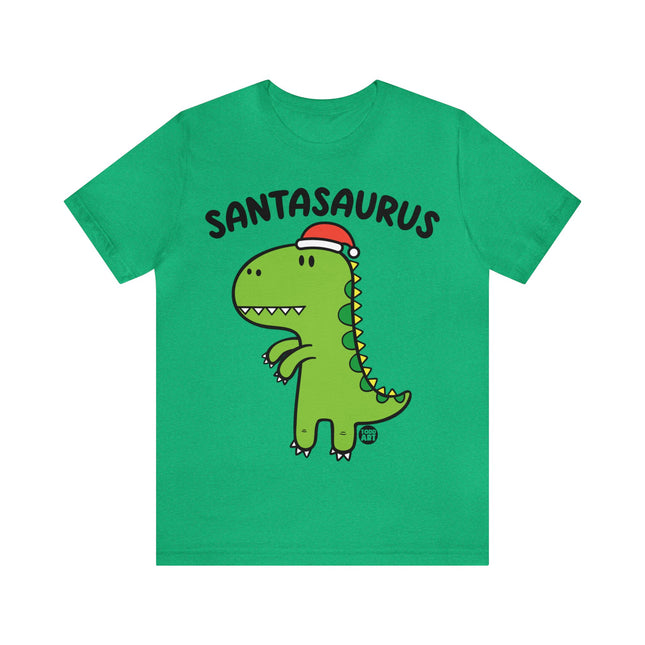 Santasaurus Dinosaur Christmas Unisex Tee