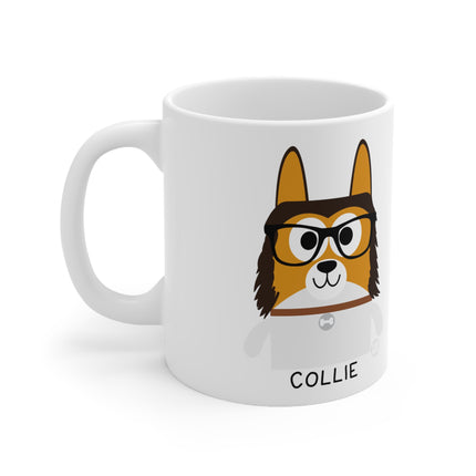 Bow Wow Meow Collie Ceramic Mug