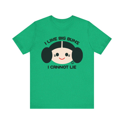 I Like Big Buns Cannot Lie Princess Leia Tee, Funny Leia Buns Tee