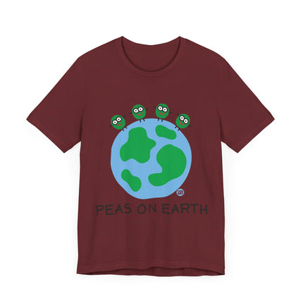 Cute "PEAS ON EARTH" Tee Shirt