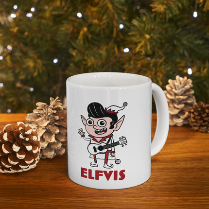 Elfvis Elf Christmas Ceramic Mug