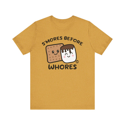 Funny "SMORES BEFORE WHORES" Tee Shirt