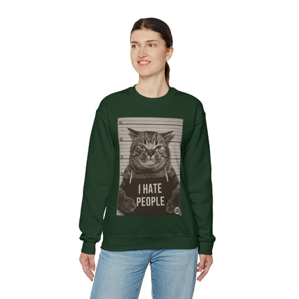 I Hate People Cat Crewneck Sweatshirt