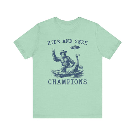 Hide and Seek Champions Tee, Funny Hide and Seek Champs Tshirt