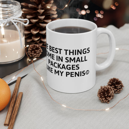 Best Things small packages Penis Ceramic Mug