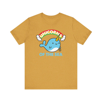 Cute "UNICORNS OF THE SEA" Narwhal Tee Shirt