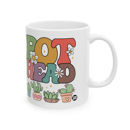 Pot Head Cactus Plant Coffee Mug