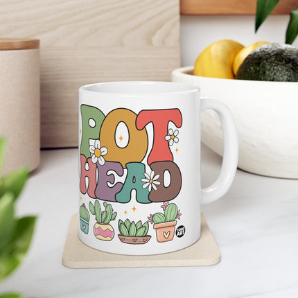 Pot Head Cactus Plant Coffee Mug