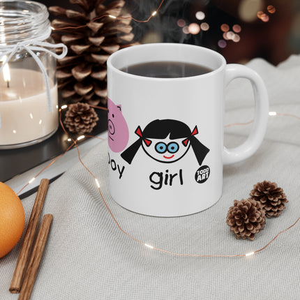 Boy Girl Boy Girl Ceramic Mug