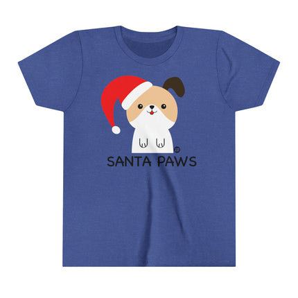 Santa Paws Dog Kids Short Sleeve Tee