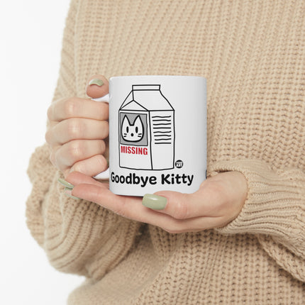 Goodbye Kitty Milk Carton Ceramic Mug