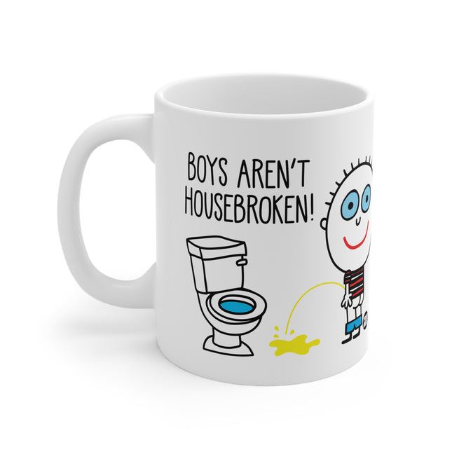 Boys Aren't Housebroken Ceramic Mug
