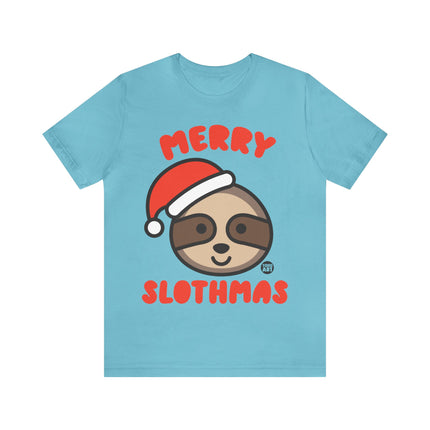 Merry Slothmas Xmas Unisex Tee