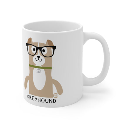 Bow Wow Meow Greyhound Ceramic Mug