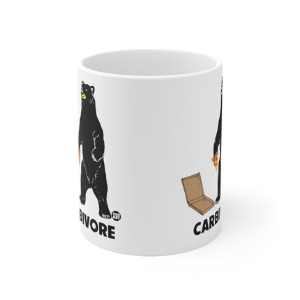Carbivore Pizza Bear Ceramic Mug