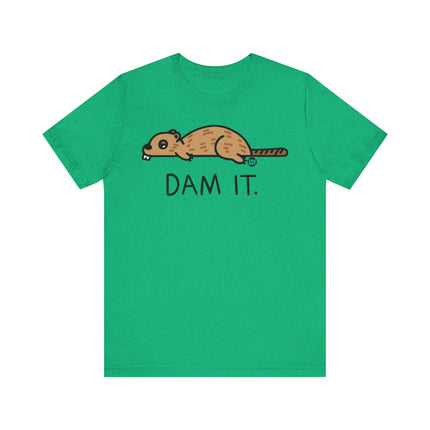 Dam It Beaver Pun Tee, Funny Beaver Tee