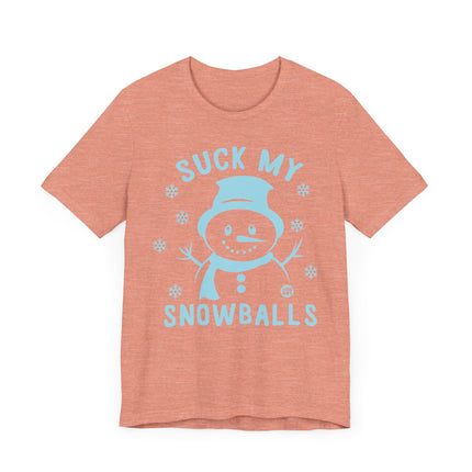 Funny "SUCK MY SNOWBALLS" Tee Shirt