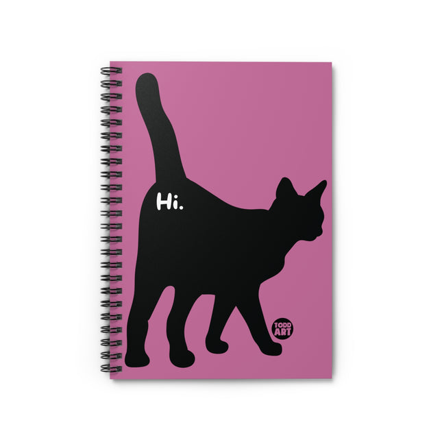 Cat Butt Hi Spiral Notebook - Ruled Line