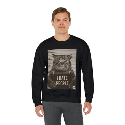 I Hate People Cat Crewneck Sweatshirt