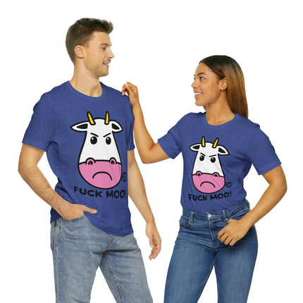 Fuck Moo Cow Unisex Short Sleeve Tee