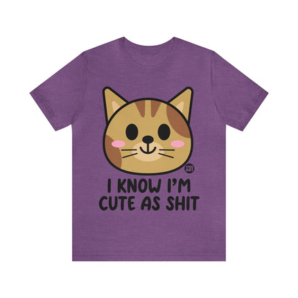 Cute As Shit Cat Unisex Tee