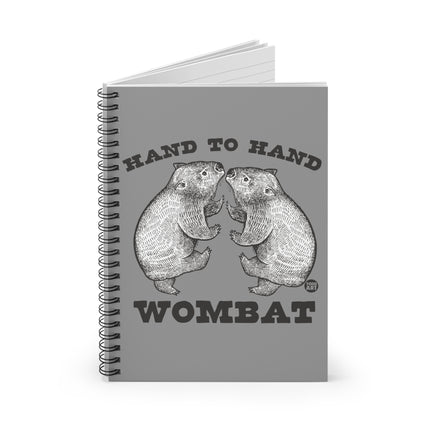 Hand to Hand Wombat Spiral Notebook - Ruled Line