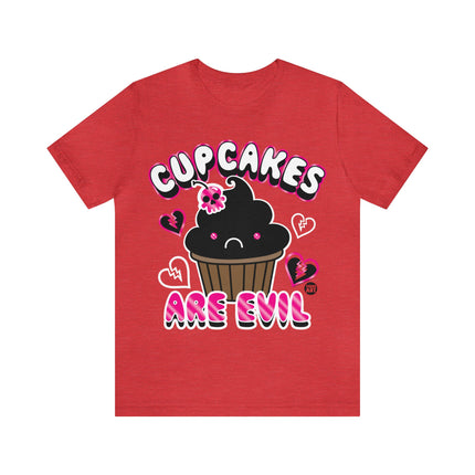 Cupcakes Are Evil Unisex Tee