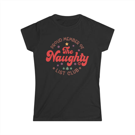 Proud Naughty List Member Women's Softstyle Tee