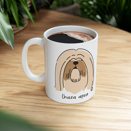 Dog Breeds Lhasa Apso Ceramic Mug