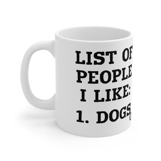 List People I Like Ceramic Mug