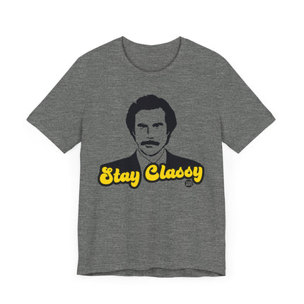 Funny "Stay Classy" Ron Burgandy Tee Shirt