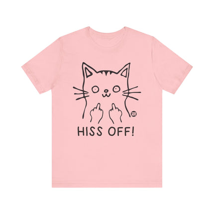 Hiss Off Cat Middle Fingers Tee