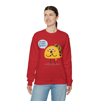 Oh Shit Taco Tuesday Crewneck Sweatshirt