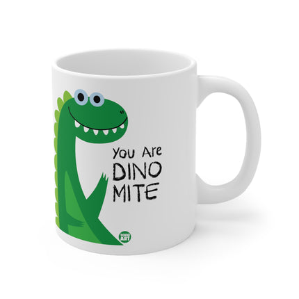 dino mite dinosaur Ceramic Mug