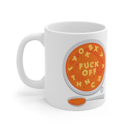 Alphabet Soup Fuck Off Ceramic Mug