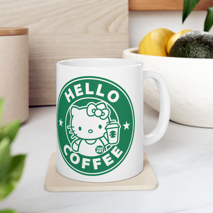 Hello Coffee Ceramic Mug