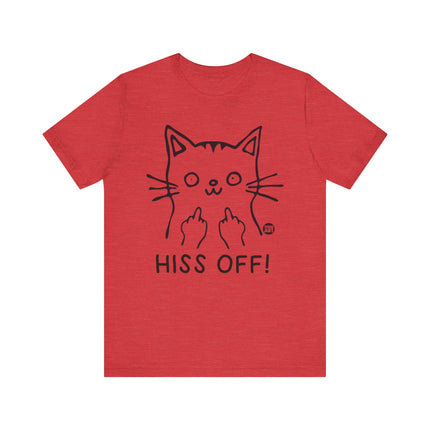 Hiss Off Cat Middle Fingers Tee