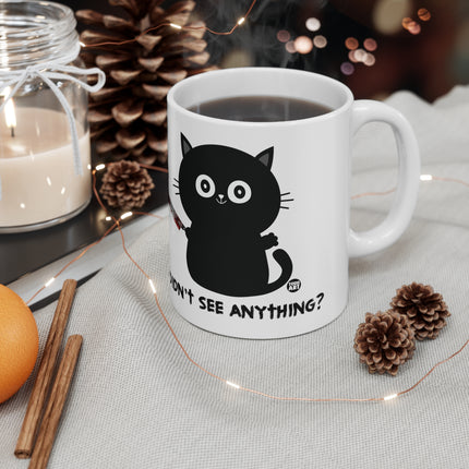 Didn't See Anything Ceramic Mug