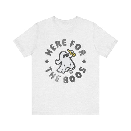 Here for the Boos Ghost Tee, Funny Ghost Pun Tshirt