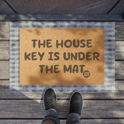 House Key Under mat Doormat