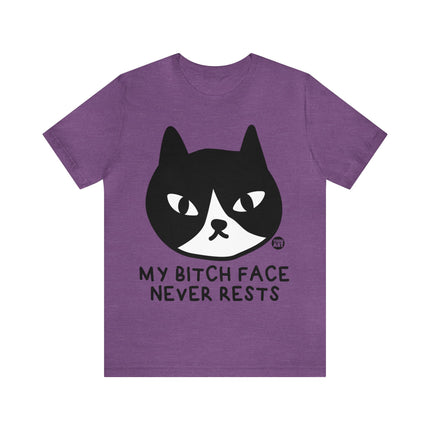 Bitch Face Never Rests Cat Unisex Tee
