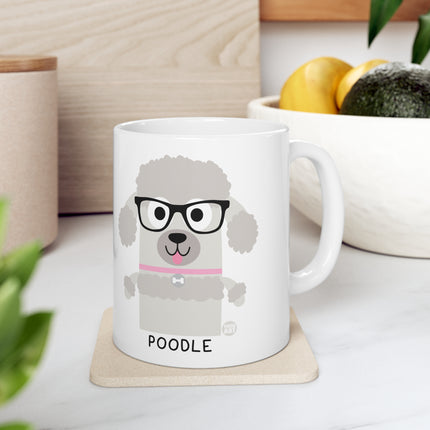 Bow Wow Meow Poodle Ceramic Mug