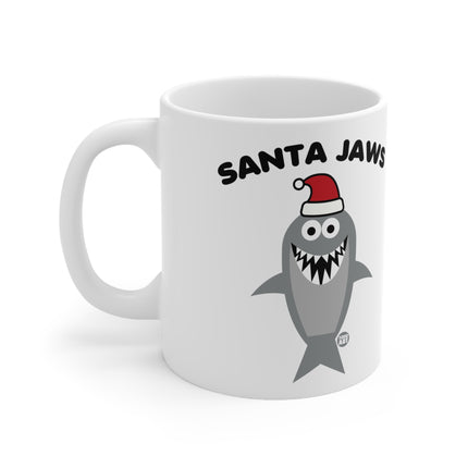 Santa Jaws Shark Christmas Ceramic Mug