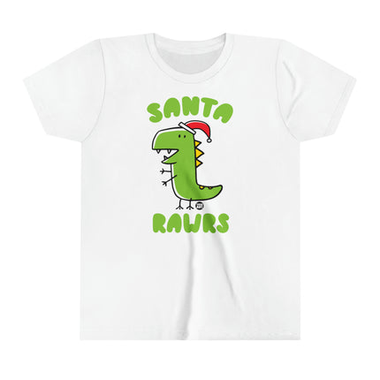 Santa Rawrs Kids Short Sleeve Tee