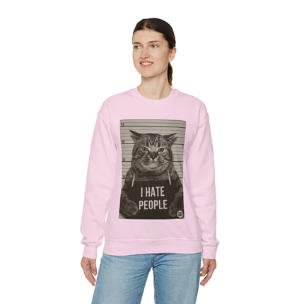 I Hate People Cat Crewneck Sweatshirt