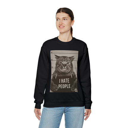 I Hate People Cat Crewneck Sweatshirt